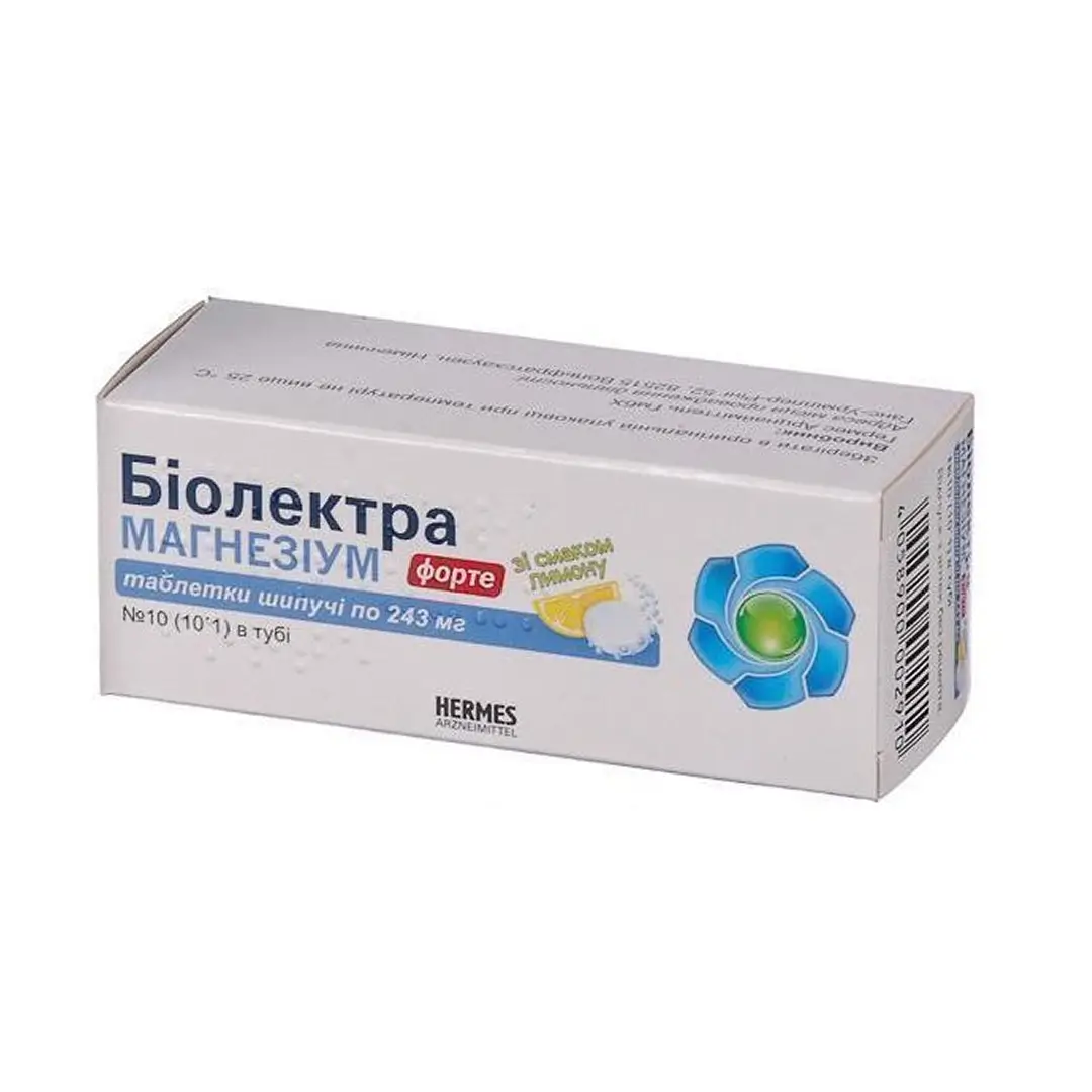 Биолектра Магнезиум форте шип. таб. (лимон) 243мг №10